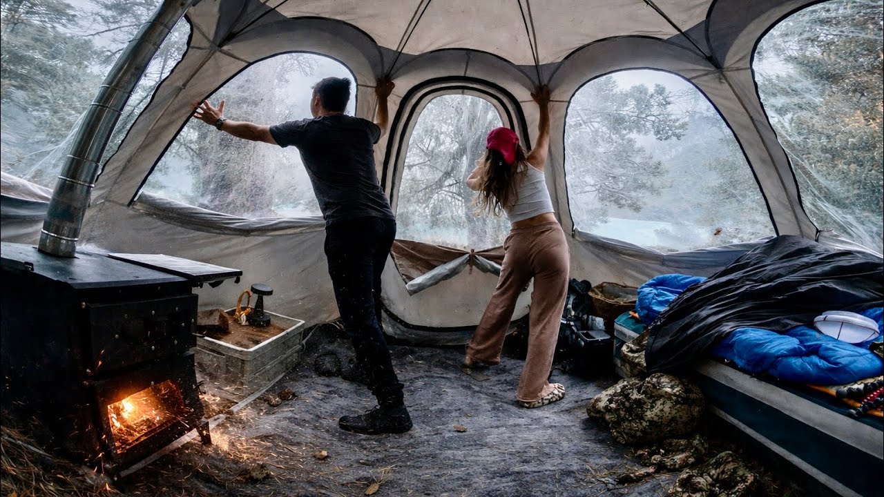 A VIOLENT STORM BLEW AWAY OUR TENT! OUR MOST DANGEROUS CAMPING SPOT.