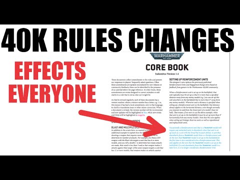 What you NEED to KNOW.  FAQ's & ERRATA Core Rules WARHAMMER 40K Q1 2022 Games Workshop FAQ