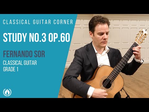 Study no 3 by Fernando Sor op.60 - Grade 1 Repertoire for Classical Guitar