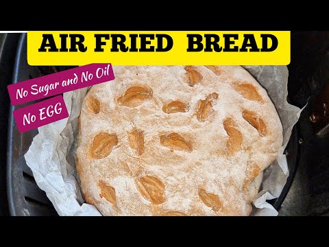 HOW TO MAKE CRUSTY BREAD IN THE AIR FRYER RECIPE // Easy Homemade Bread // Air fried Bread #bread