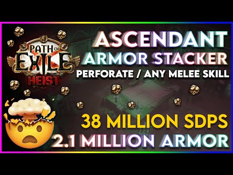 2.1 Million Armor + 38 Million Perforate DPS Aura Stacking Transcendence Ascendant Build Guide
