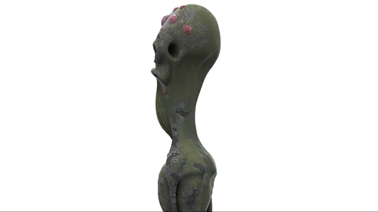 Alien model by John Cathcart with textures.