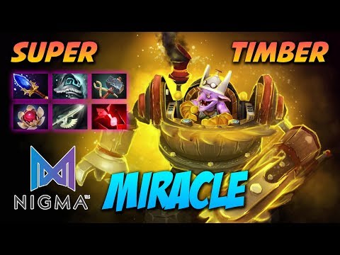 Miracle Super Timbersaw - Dota 2 Pro Gameplay