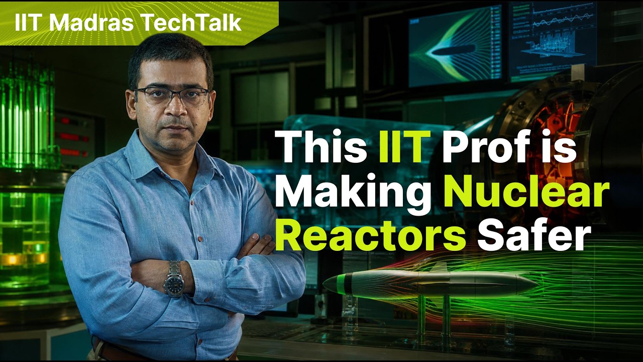 IIT Madras Tech Talk thumbnail: nuclear reactors safer