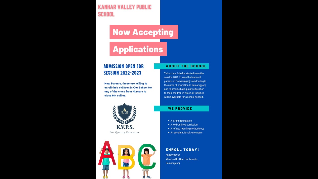 SCHOOL ADVERTISEMENT BROCHURE