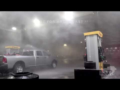 07-10-2022 Box Elder, SD - "Land Hurricane" Extreme Squall Hammers Truck Stop and Timelapse
