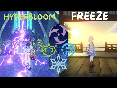 3.4 SKIN SHOWCASE (C2 Hyperbloom Lisa x C1 Permafreeze Ayaka) Spiral Abyss Floor 12 Showcase
