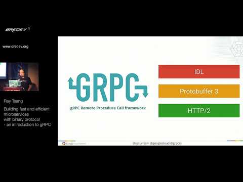 Øredev 2017 - Ray Tsang - Building fast microservices with binary protocol - introduction to gRPC