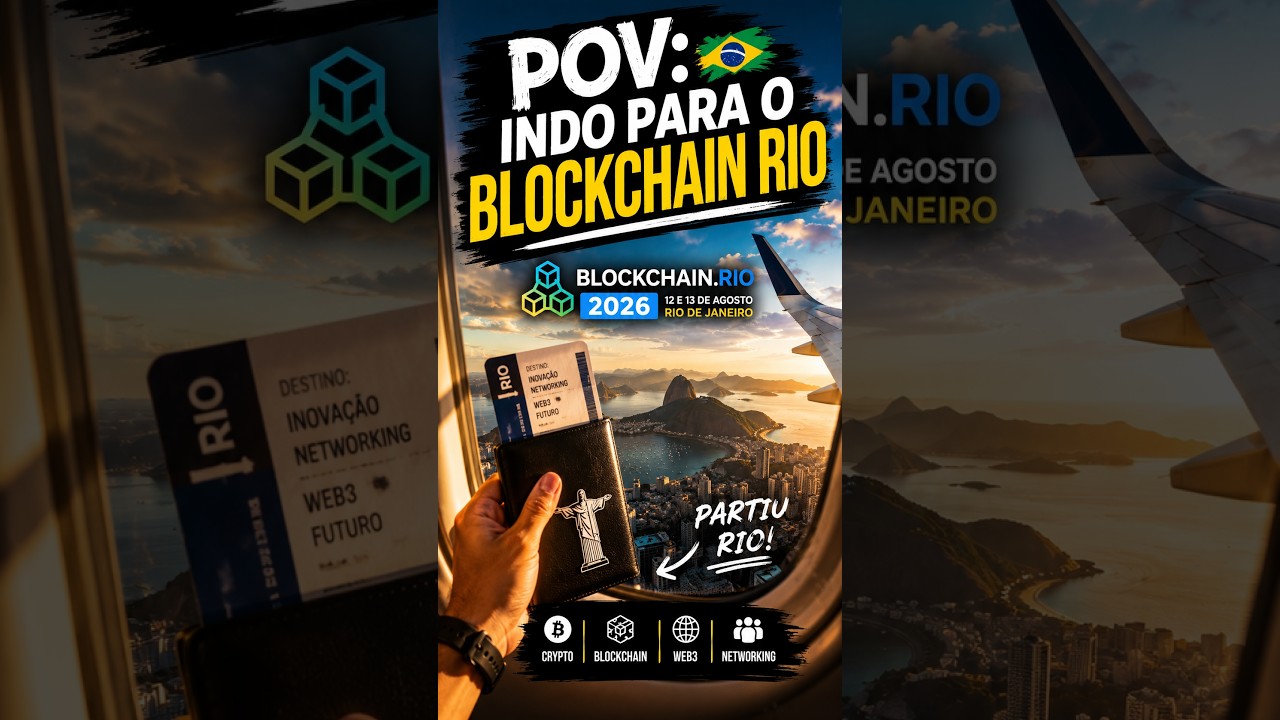 POV: indo para o Blockchain Rio 2026 🚀🇧🇷