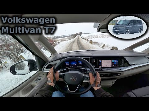 2023 Volkswagen Multivan T7 Long 2.0 TSI DSG | winter & snow POV test drive