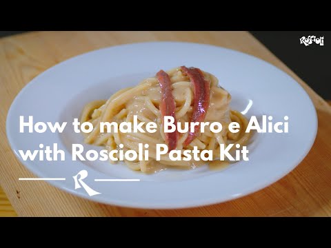 How to make Burro e Alici pasta with Roscioli Pasta Kit 🐟