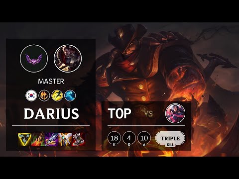 Darius Top vs Irelia - KR Master Patch 12.5