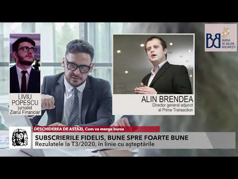 Cum va merge bursa. O discuţie cu Alin Brendea, director general adjunct al Prime Transaction