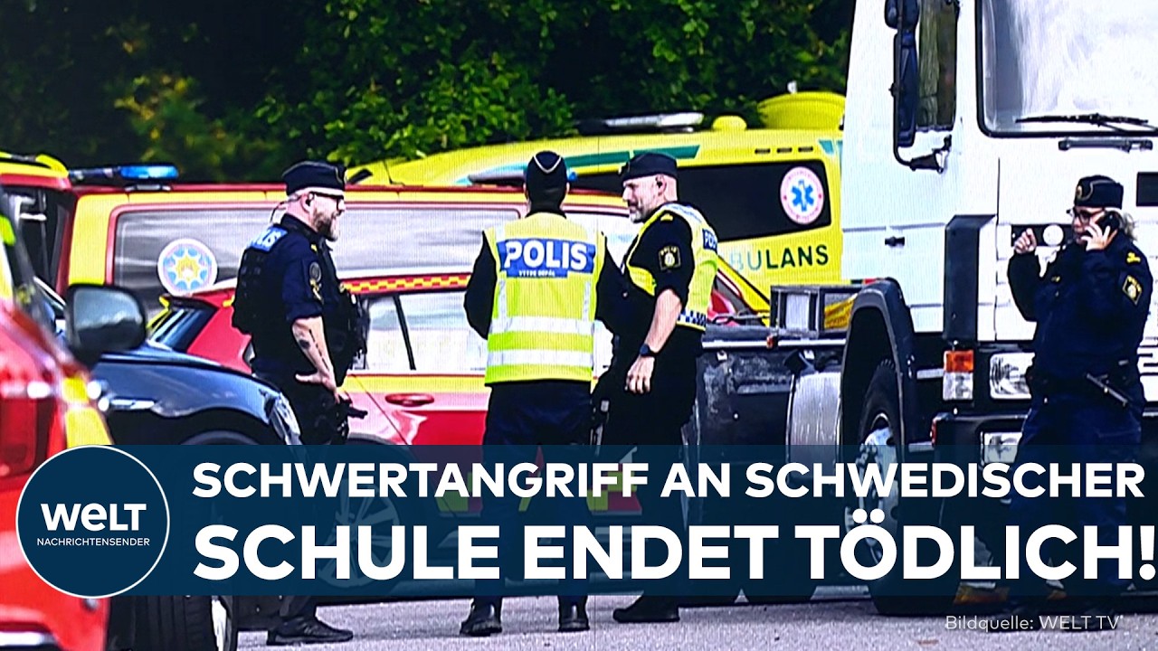 SCHWEDEN UNTER SCHOCK: Schwertangriff an Schule fordert Todesopfer! Polizei schießt auf Angreifer!