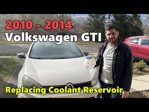 DIY 2010 2011 2012 2013 2014 Volkswagen GTI Replacing Coolant Reservoir
