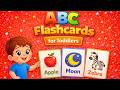 ABC Flashcards For Babies And Toddlers Learn Alphabet Words A To Z ABC Learning For Toddlers