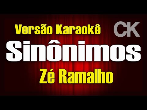 Zé Ramalho Sinônimos Karaokê
