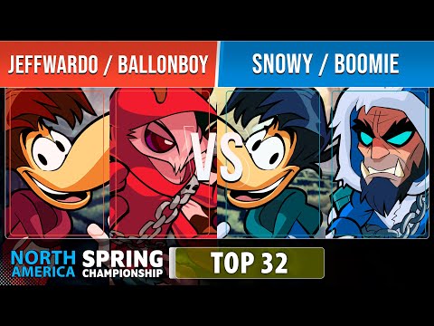 Jeffwardo & Ballonboy VS Snowy & Boomie - Top 32 - NA - Brawlhalla Spring Championship 2022