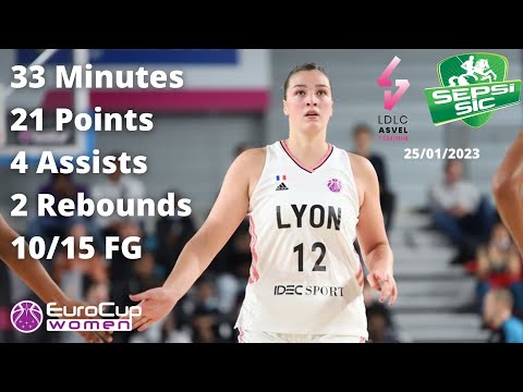 Alexia Chartereau 21 Points vs ACS Sepsi - Eurocup 2022-23