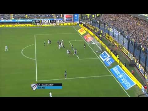 Gol de Canelo. Boca 2 - Quilmes 1. Fecha 17. Primera División 2015. FPT.