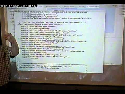 CISS265 - Introduction to Android Development - Spring 2015 - 1/26/2015