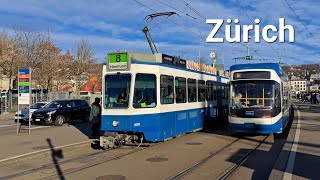 Trams and Buses in Zürich | Schweiz 2023