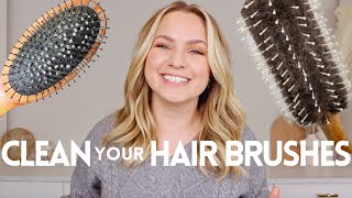 How to Clean Hair Brushes the Right Way! (Including the lint!)- KayleyMelissa