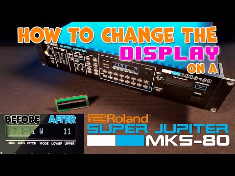 OLED Display Upgrade - Roland MKS-80 Custom OLED Display. image 8