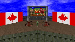 Doomguy's Canadian Baseball Adventure with Fast Monsters