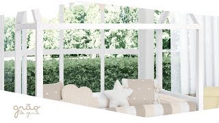 Quarto Montessoriano Tricot Poá Bege | Grão de Gente