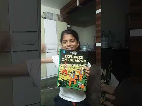 My sister's new book  - tin tin explorers on the moon