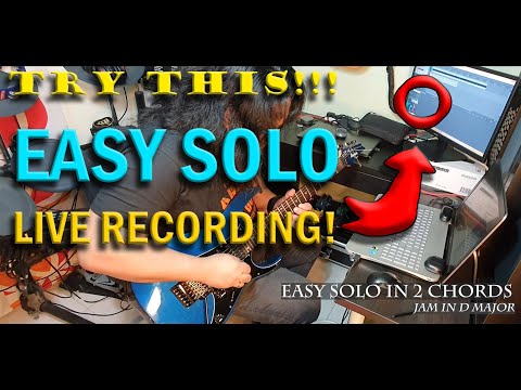 Easy Soloing in 2 Chords  - Jam in D
