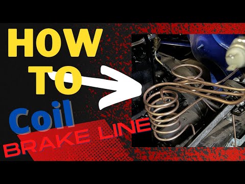 How to bend a coiled brake lines