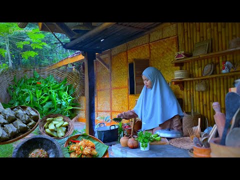 Living in the Village | Cooking pepes Tofu with Basil and Salted Fish, Bala-bala, and Goang Sambal