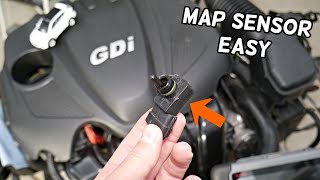 HYUNDAI SANTA FE MAP SENSOR REPLACEMENT LOCATION REMOVAL