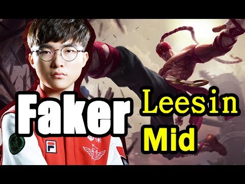 SKT T1 Faker Lee Sin MID League of Legends