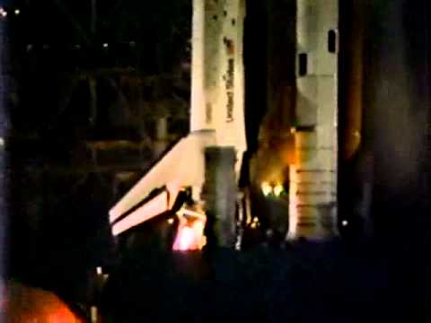 Space Shuttle Challenger Night Launch 1983