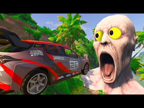 Escape From The Shy Guy (SCP-096) 😱 | Car VS Giant Bulge | Ride Chase | BeamNG ANNIHILATION