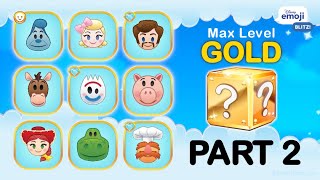 Disney Emoji Blitz GOLD Emojis (Part 2) - Max Level