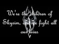 Skyrim - Age Of Aggression (Malukah) Lyrics 