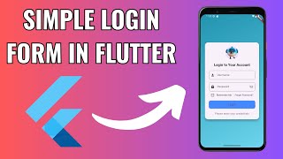 How to create Flutter Login Screen UI Design with Functionality | Flutter Login Page Tutorial