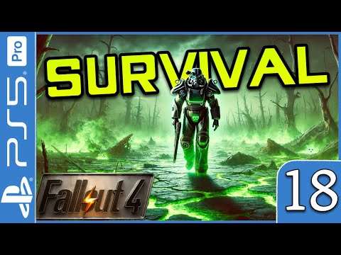 FALLOUT 4 (PS5 Pro) - Survival Mode PART 18: The Glowing Sea Quest (4K 60FPS)