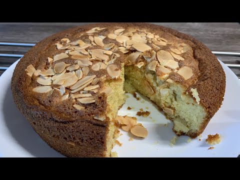 HOW TO make EASY & MOIST VANILLA SPONGE CAKE With ALMONDS | Instant Cooking Channel
