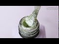 Molekula DIAMOND gel varnish No. 515 (silver-green, with sparkles and mica), 6 ml