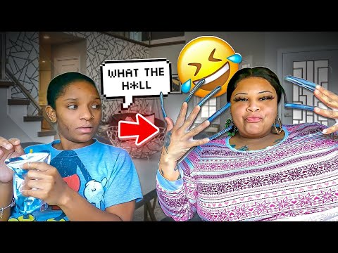 LONG NAILS PRANK ON FINACE ???? UNEXPECTED REACTION ‼️