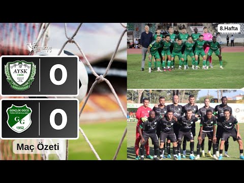 Alsancak Yeşilova 0-0 China Bazaar Gençlik Gücü (8.Hafta Maç Özeti)