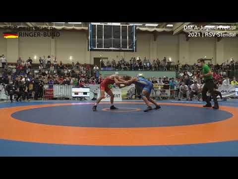RINGEN DM 21 A-Jugend Freistil - Platz 5+6 51kg David Bertram vs. Maik Braun
