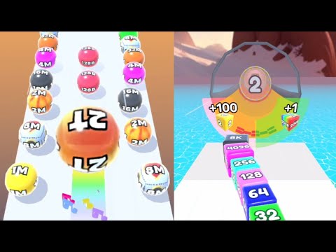 Jelly Run 2048 (new shaped jelly) | Jelly Tube Run 2048 #ballgamezone