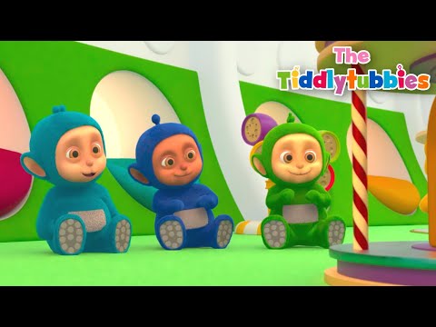 Tiddlytubbies Love Watching the Magic Carousel and Dancing Bear | Mega Compilation