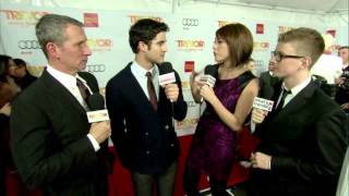 Darren Criss and Adam Shankman at Trevor Live 2012 w/ Tyler Oakley + Shira Lazar